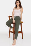 Zivame Friends Knit Poly Loungewear Bottom - Rifle Green — thumbnail 4